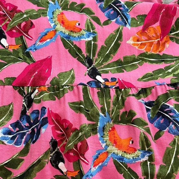 Fuchsia Floral Spaghetti Strap Maxi Dress - Picture 6 of 9